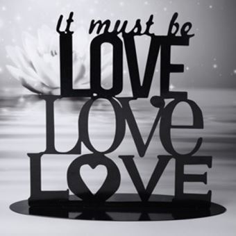 Picture of IT MUST BE LOVE CAKE TOPPER HEIGHT 20CM